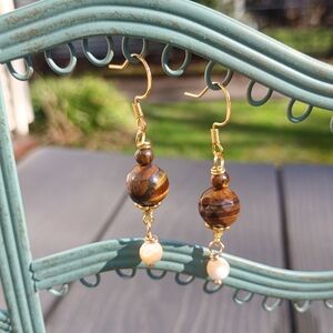 Tigereye Dangle Earrings